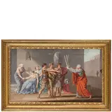 Il giuramento degli Orazi / La generosità di Ciro verso Creso by Heinrich Füger, tempera on paper applicata on canvas, offered Jun 2024