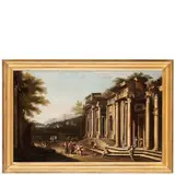 Niccolò Codazzi, Capriccio architettonico, oil on canvas
