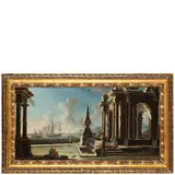 Capriccio by Gennaro Greco detto il Mascacotta, oil on canvas, offered Jun 2024
