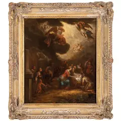 Adorazione dei Magi by Balthasar Beschey, oil on copper, offered Jun 2024