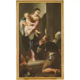 Francesco Polazzo, Madonna dei pellegrini, oil on canvas