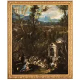 Alessandro Magnasco, Pellegrini in preghiera presso una cappella