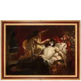 Ernst Nowak, Troppau, 1853 - Vienna, 1919 / Selene visita Endimione dormiente / Firmato E Novak in basso a destra, oil on canvas