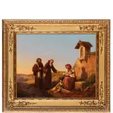 Gaetano Chierici, Reggio Emilia, 1838 - 1920 / L'elemosina / Firmato Chierici fec. e datato 1869? in basso a destra, oil on canvas