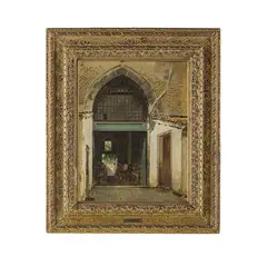 Alberto Pasini, Busseto, 1826 - Cavoretto, 1899 / Mercato dei polli / Firmato A Pasini e datato 1879 in basso a destra, oil on canvas