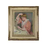Federico Zandomeneghi, Venezia, 1841 - Parigi, 1917 / A la toilette / Firmato F Zandomeneghi in alto a destra