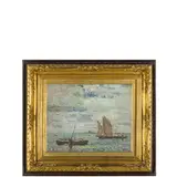 Beppe Ciardi, Venezia, 1875 - Quinto di Treviso, 1932 / Vele in laguna / Firmato Beppe Ciardi in basso a destra, oil on cardboard