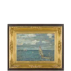 Venezia, 1875 - Quinto di Treviso, 1932 / Brezza d'estate / Firmato Beppe Ciardi in basso a sinistra by Beppe Ciardi, oil on cardboard, offered Jun 2024