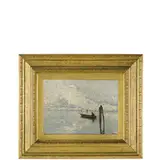 Guglielmo Ciardi, Venezia, 1842 - 1917 / Pesca in laguna / Firmato G Ciardi in basso a destra, oil on canvas