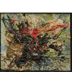 Toshimitsu Imai, Kyoto 1928 - 2002 / Senza titolo, 1958, oil on canvas
