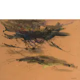 Domoto Hisao, Kyoto 1928 - 2013 / Senza titolo, mixed media on paper applicata on canvas