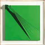 Jorge Eielson, Lima 1924 - Milano 2006 / Quipus 37-V-1, 1966-72, acrylic and tela on panel