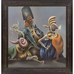 Kurt Seligmann, Basilea 1900 - New York 1962 / Game of Chance No.2, 1949, oil on canvas
