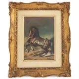 Giorgio de Chirico, Volo 1888 - Roma 1978 / Cavallo impennato, 1943, oil on canvas