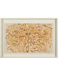 Antonio Sanfilippo, Partanna (Tp) 1923 - 1980 / Ocra marrone, 1964, tempera on canvas