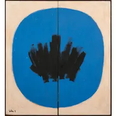 Salvatore Emblema, Terzigno 1929 - 2006 / Senza titolo, 1974, Trittico