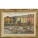Milano 1921 - 2007 / La Marina, 1953 by Giovan Francesco Gonzaga, oil on canvas, offered Jul 2024