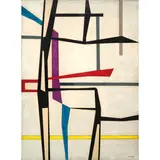 Roberto Crippa, Milano 1921 - Bresso 1972 / Composizione, 1950, tempera and smalto on panel