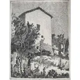 Giorgio Morandi, Bologna 1890 - 1964 / Paesaggio (casa a Grizzana), 1927, etching on paper