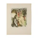 Marc Chagall, Lezna 1887 - Saint Paul de Vence 1985 / La Bénédiction de Jacob, 1979, lithograph a colori on paper
