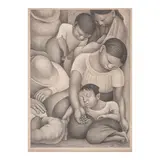 Diego Rivera, El Sueño (La Noche de los pobres), 1932, Lithograph on wove paper