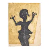 Rufino Tamayo, Personaje en Negro, from 15 Aguafuertes (Pereda 173), 1975, Etching in colors with carborundum on Guarro paper
