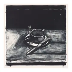 Richard Diebenkorn, Cup and Saucer (Liguori 169), 1965, Lithograph in colors on wove paper
