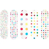 Damien Hirst, A Group of 5 Dots Skateboards, 2009, Five screenprints in colors on skateboard decks, each with the artist's printed signature