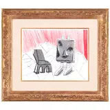 David Hockney, Celia with Chair (MCAT 306), 1986, Home-made print in colors executed on an office color copy machine on Arches text paper