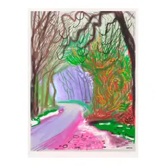 David Hockney, The Arrival of Spring in Woldgate, East Yorkshire in 2011 (twenty eleven) - 1 January, 2011, 2011, iPad drawing in colors on wove paper