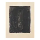 Jasper Johns, Figure 0, from Black Numeral Series (ULAE 44, Gemini 87), 1968, Lithograph in black and gray on wove paper