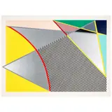 Roy Lichtenstein, Imperfect (67 5/8 x 91 1/2"), from Imperfect Series (Corlett 223, Gemini 1364), 1988, Woodcut, screenprint and collage in colors on 3-ply Supra 100 paper