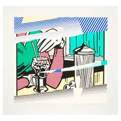 Roy Lichtenstein, Reflections on Soda Fountain (Corlett 257, Gemini 1498), 1991, Screenprint in colors on wove paper
