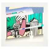 Roy Lichtenstein, Reflections on Soda Fountain (Corlett 257, Gemini 1498), 1991, Screenprint in colors on wove paper