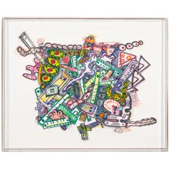 Elizabeth Murray, Eleventh, The Metropolitan Series (Gemini 2025), 2005, Lithograph on cut-and-pasted paper with felt-tip pen and watercolor additions