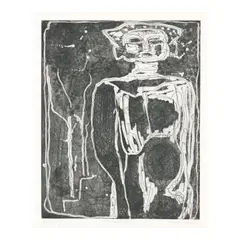 Louise Nevelson, Flower Queen; King and Queen (Baro 7; 11), 1965-66, Two etchings on Rives paper, each signed in pencil
