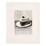 Wayne Thiebaud, Pie Slice, from 10 Years of Activity in the Galleria, 1964, Etching on wove paper