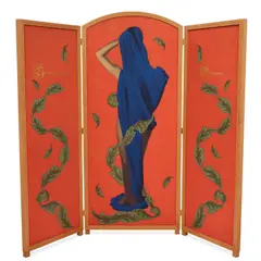 Carrie Mae Weems, The Apple of Adam's Eye (Weems p. 26), 1993, Pigment and embroidery in colors on sateen with Australian lacewood frame (as issued)