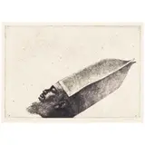 Charles White, Pope X (Gedeon Ec9), 1972, Etching on wove paper laid to back mat