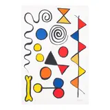 Alexander Calder, Os et Serpent, c. 1969, Lithograph in colors on Rives paper