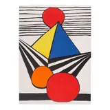 Alexander Calder, Pyramid and Red Sun, from La Mémoire élémentaire, 1978, Lithograph in colors on Arches paper