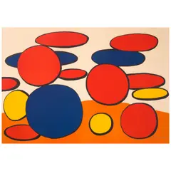 Composition aux cercles by Alexander Calder, 1975, Lithograph in colors on wove paper, sold Jun 2025