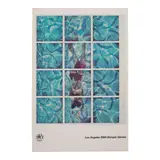 David Hockney, Los Angeles Olympic Games (Swimming Pool) (Baggot 131), 1984, Offset lithograph in colors on wove paper