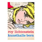 Roy Lichtenstein, Kunsthalle Bern (Hopeless) Exhibition Poster, 1968, Screenprint in colors on wove paper