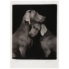 Friends by William Wegman, 2010, Archival pigment print on Museo Silver Rag paper, sold Jun 2025