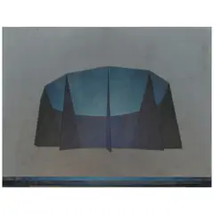 Larry Bell, Untitled, from Solar Fountain, 1977, Stencil process on vacuum-coated tempered glass