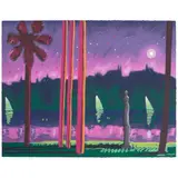 Carlos Almaraz, Suave Como La Noche, 1985, Screenprint in colors on wove paper
