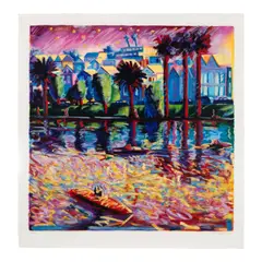 Echo Park III by Carlos Almaraz, 1990, Screenprint in colors on wove paper, sold Jun 2025