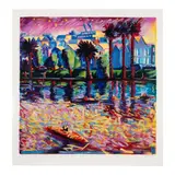 Carlos Almaraz, Echo Park III, 1990, Screenprint in colors on wove paper