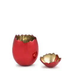 Jeff Koons, Cracked Egg (Red), 2008, Aluminum multiple with red glaze